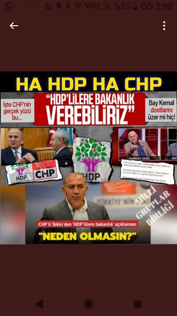 CHP'nin duruşu ve uygulamaları şehitlerimizin kemiklerini sızlatmakta, Türk milletini derinden yaralamaktadır. Erdoğan'ı devirmek için HDP’ye sarılmak sadece bir zavallılık değil, aynı zamanda kelimenin tam anlamıyla ihanettir. HA HDP HA CHP