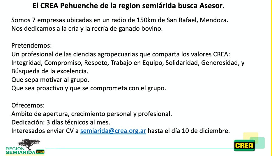 Queres ser asesor CREA?