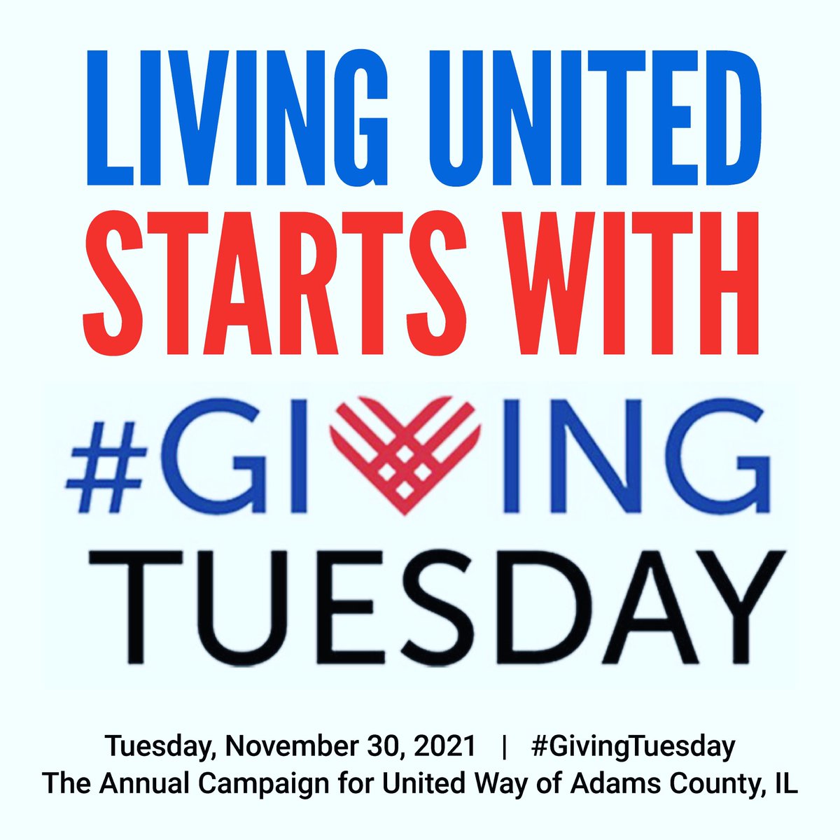 UWayAdamsCounty's tweet photo. #GivingTuesday #StartsWithYOU https://t.co/ATrkqk6uj0