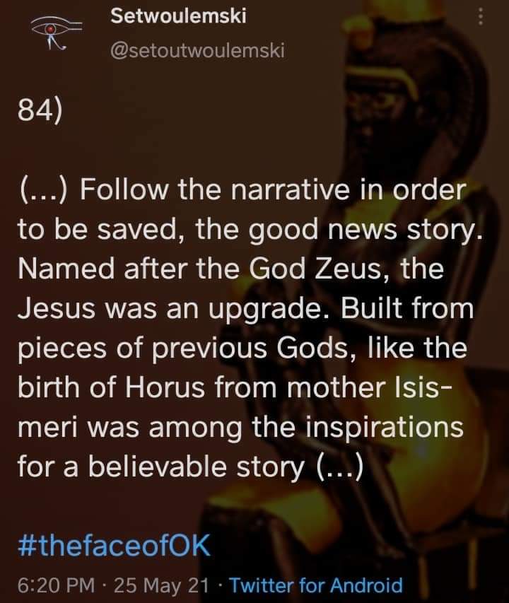setwoulemski's tweet photo. #Follow #thefaceofOK
#WritingCommunity #writerslift #writerlift #writerscommunity #ReadersFavorite #writing
❤ #RETWEEET
#awakening #biggertruth #truthaboutlife #Fallen #Jesus #God #unconditionalLove #universallove #love #collective #Truth #conscioussness
🔥🔥🔥🔥🔥🔥🔥🔥🔥 https://t.co/weeKp1R79V