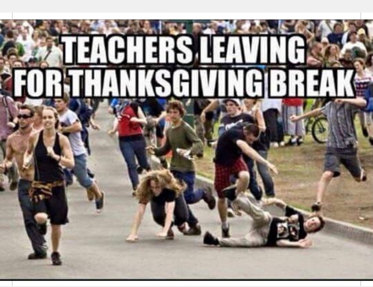 Science1Teach's tweet photo. I gave the students a head start. 😆 Happy Thanksgiving Everyone! #connectin5 https://t.co/4cz0fFWiSO