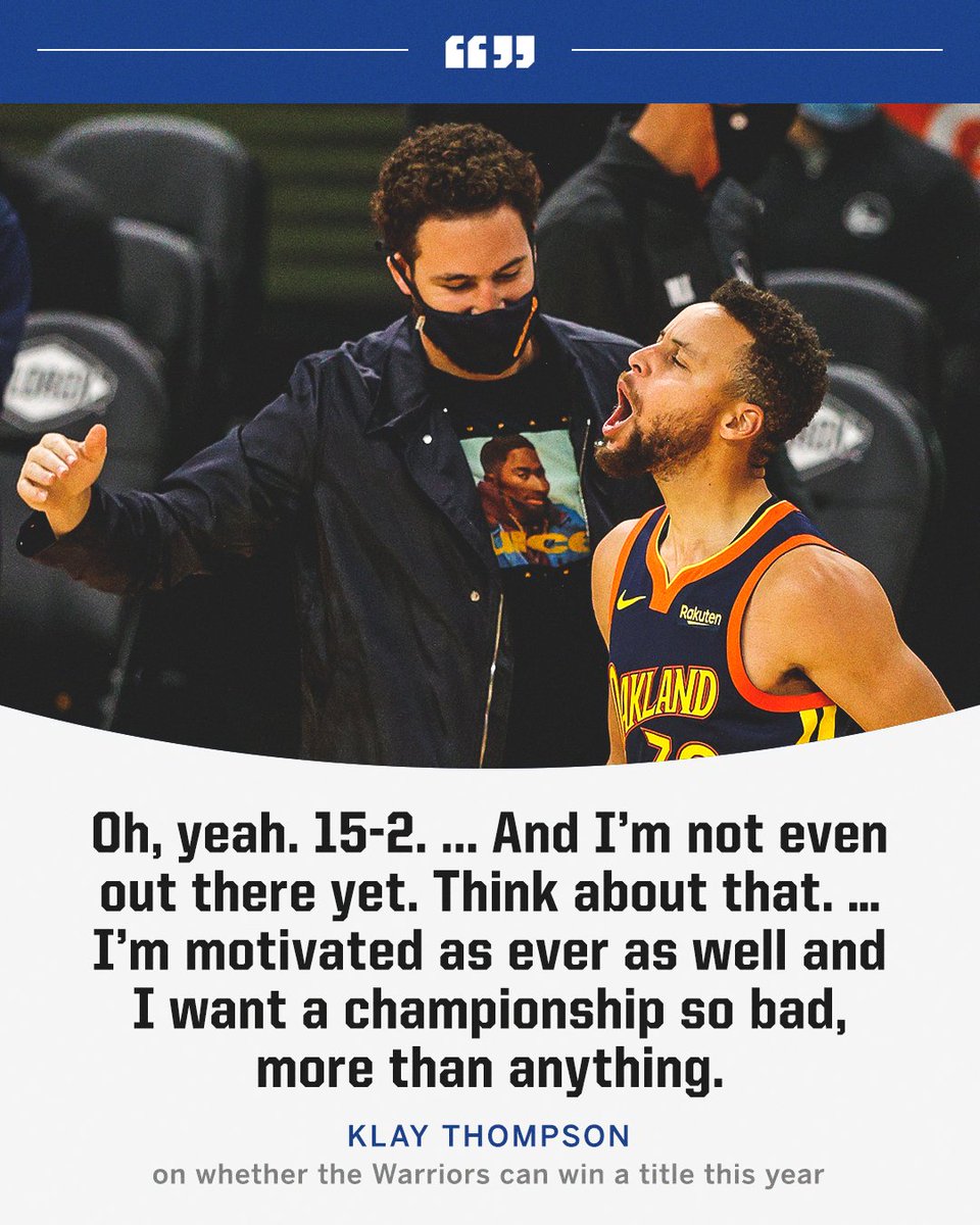 SportsCenter's tweet photo. Klay has his eyes on the prize 🏆 https://t.co/G4V7vpsrUZ