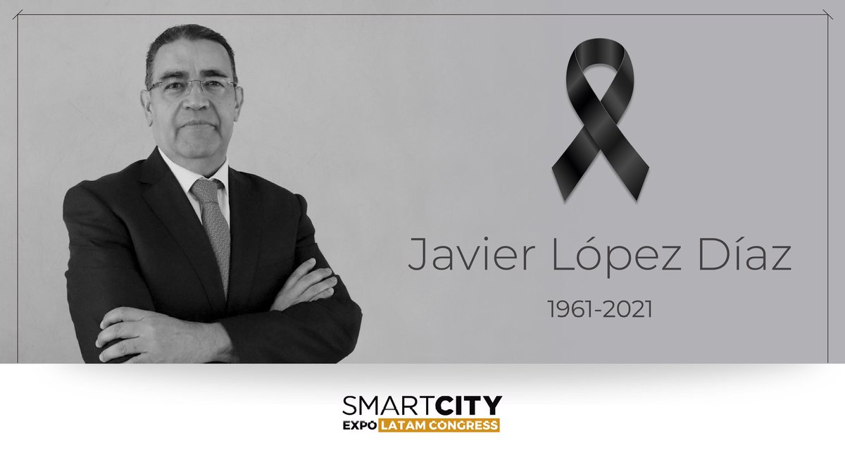 SmartCityLATAM's tweet photo. Enviamos nuestras más sinceras condolencias a los familiares y amigos de Javier López Díaz, líder de opinión, destacado comunicador e impulsor del Smart City Expo LATAM Congress durante nuestra estancia en Puebla.
Lamentamos lo sucedido y nos unimos a esta gran perdida.
QEPD https://t.co/7Kzv0IO1Zi