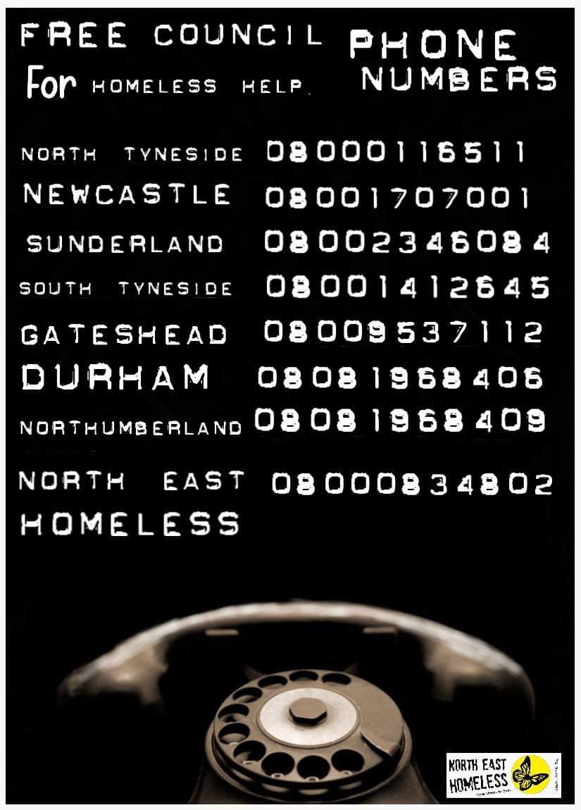2014NEH's tweet image. For anyone who sees someone sleeping outside, let us know if they don’t answer it 
@NewcastleCC @N_landCouncil @DurhamCouncil @STyne_Council @SunderlandUK @gateshead @NTCouncilTeam