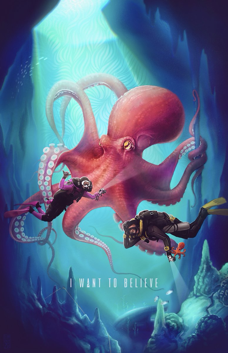 nikolajesla's tweet photo. Octopus are aliens @DiveTalkMedia https://t.co/RwIbKpsZCx