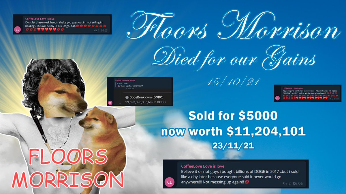 MAY HE NEVER BE FORGOTTEN
$DOBO #DOGEBONK