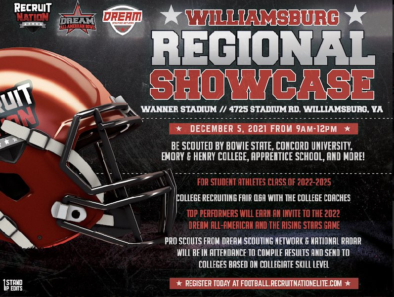 VersusCombines's tweet photo. @TriggsMarcus 

We’re back! 

Wanner Stadium! 12/5! 

You’re Invited! 

Reserve your spot at https://t.co/4YgZ56bgo7 https://t.co/z0m84PsjHk