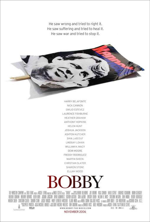 15 years ago today Harry Belafonte, @NickCannon, Emilio Estevez, Laurence Fishburne, @imheathergraham, @AnthonyHopkins, @HelenHunt, Joshua Jackson, @aplusk, Shia LaBeouf, @lindsaylohan & more starred in the historical drama #Bobby which was written & directed by Estevez as well. https://t.co/I4FGgW5SnE