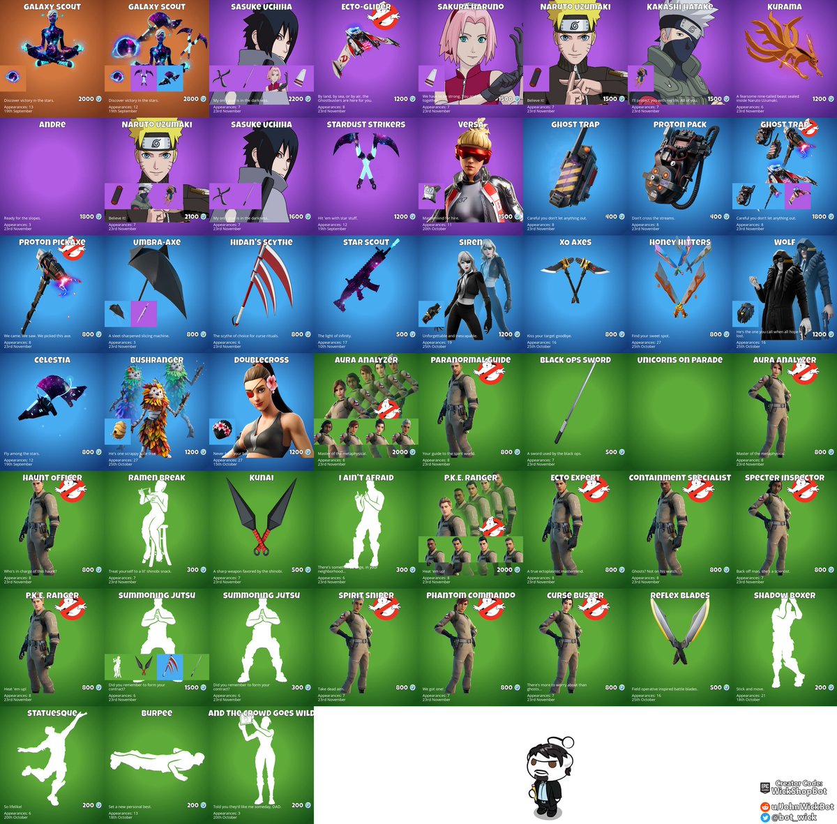 bot_wick's tweet image. Daily Shop (2021-11-24)