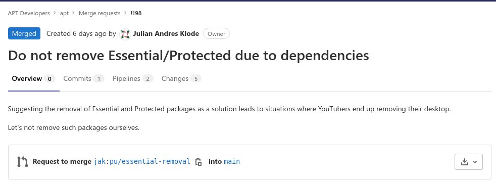 grandon's tweet photo. @linusgsebastian have you seen the merge description? 😁 https://t.co/ZVVKyBpLQC