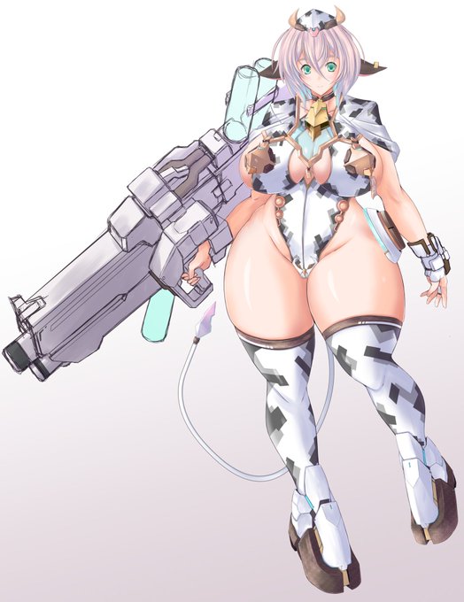 ミルクサーバーちゃん
とりあえず本体完成。
武器っぽいのは搾乳〜提供までの工程を一括で行う装置の一部。

うーん、このバイオロイド感。
ホント影響受けやすいですわ。 