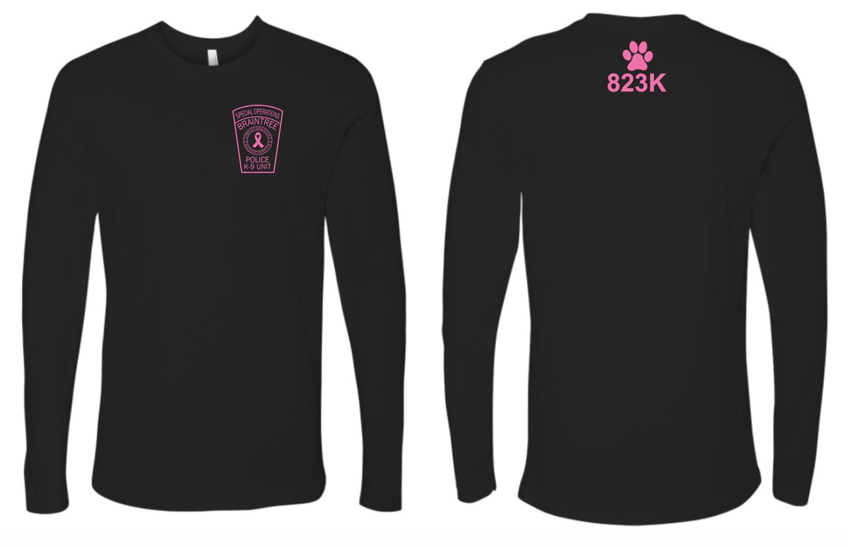 BraintreePolice's tweet image. Our #pinkpatch K9 shirts can now be ordered online!  LS shirts feature the Special Operations K9 patch in pink on the front and a special tribute to K9 Kitt on the back. While supplies last!

bpdpinkpatch.com

#Police #Braintree #rockpink