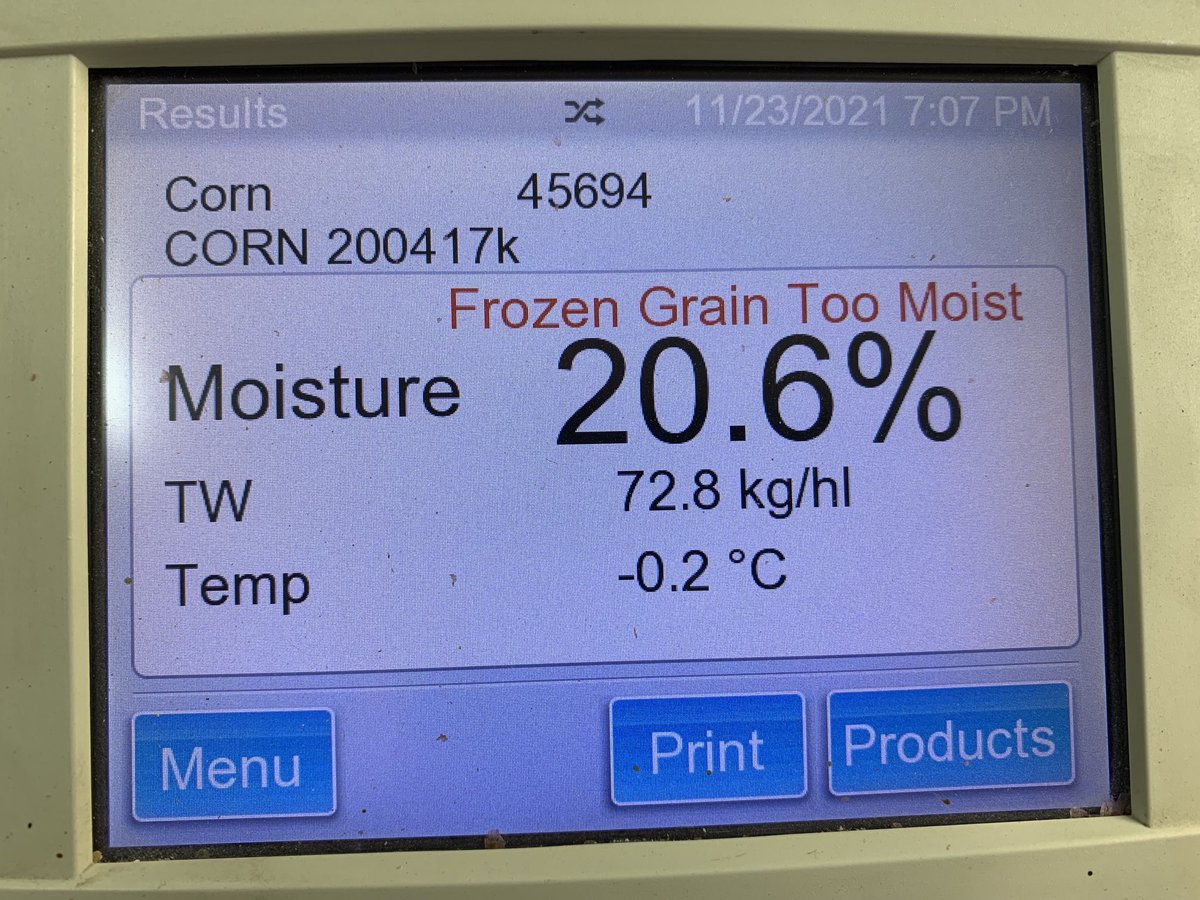VB_Elevators's tweet photo. The first one of the harvest, but it won’t be the last. #harvest21 #ontag #DamnItsCold https://t.co/QCyhtzO5Lw