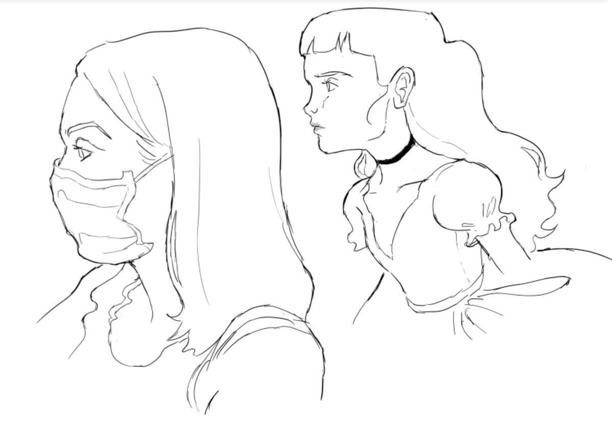 doodles during class 