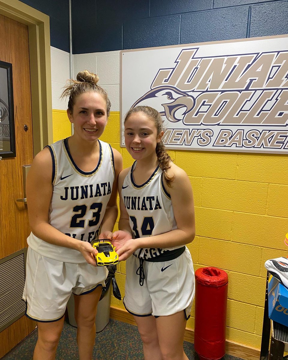JuniataWBB's tweet photo. After a solid team win and a grind of a week here are our Week 6 award winners!
Rebounding: Grace Long (going back 2 back!)
FT %: Cassie Mock
Runner/Speed: Cassie Mock &amp; Dani Scipioni
@grace_long17 @cass_mock https://t.co/QS1bngjl5H