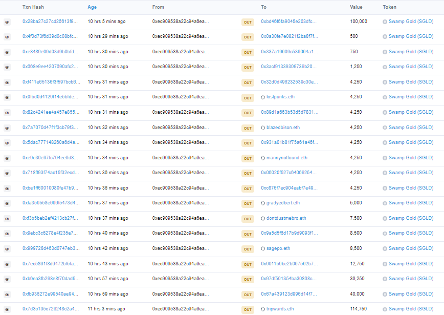 50% Bonus SGLD sent to everyone who claimed off the original contract. (in addition to the gas refund).