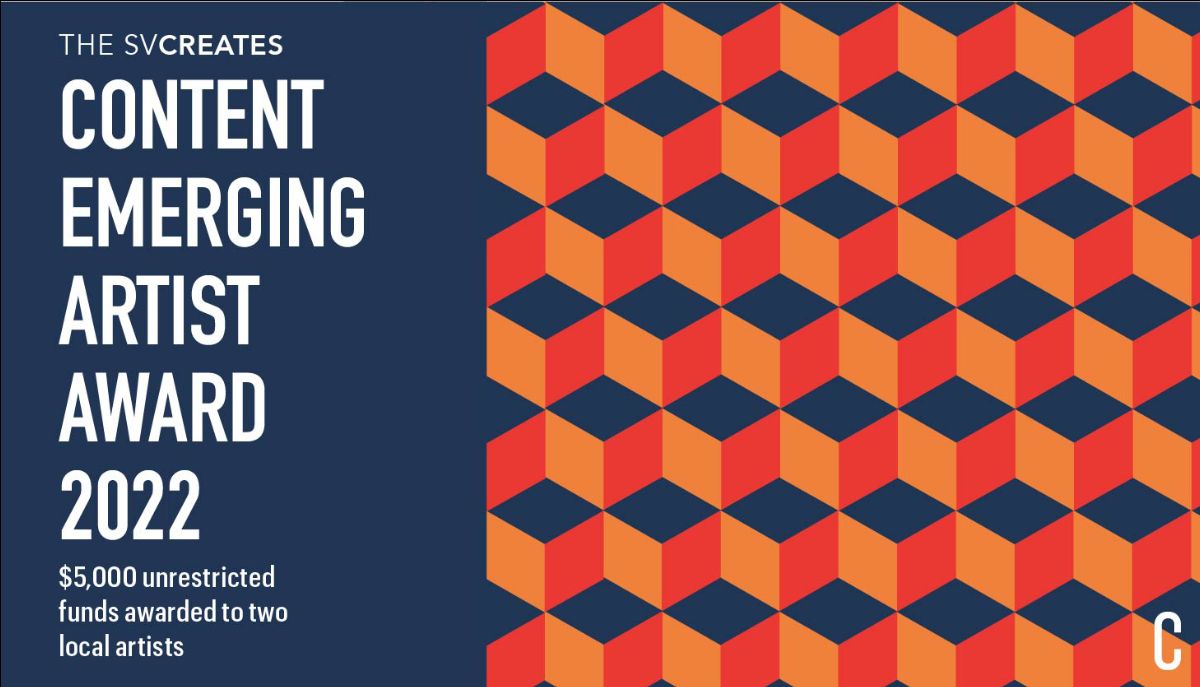 SV_Creates's tweet photo. Don't forget to apply for the 2022 SVCREATES #ContentEmergingArtistAward by Friday, December 10! We can't wait to recognize two new up-and-coming artists in the region.🎉 Learn more and apply here: https://t.co/9EjVFq0bV7 https://t.co/0puUSvK3Qd