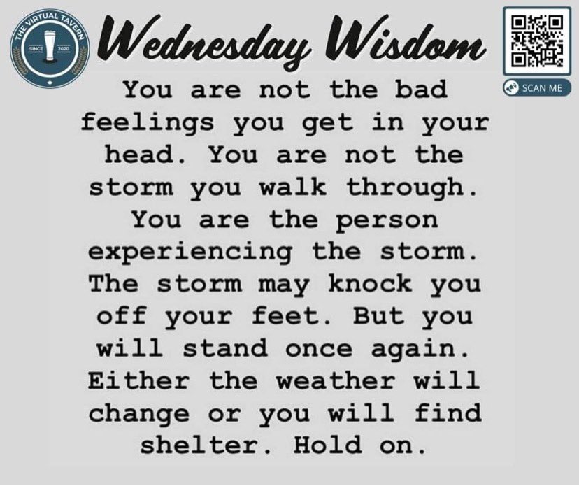 VirtualTav2020's tweet photo. Wednesday Wisdom 

#WednesdayWisdom #wednesday #wisdomquotes #virtualtavern #virtualtavern2020 https://t.co/styL0MJmbE