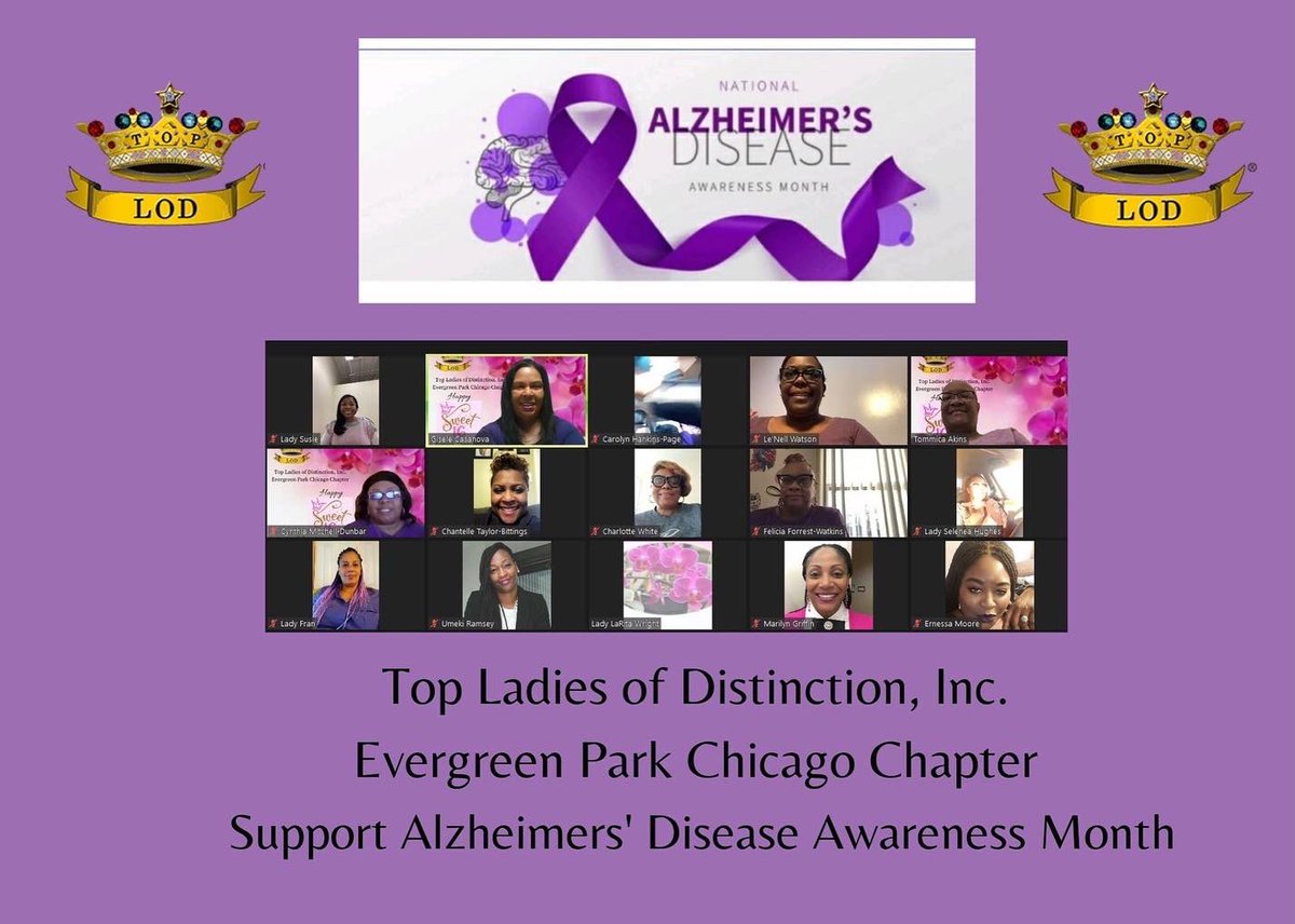 tlodepcc's tweet photo. The Ladies and TTA of EPCC wear purple for Alzheimer's Disease Awareness Month. https://t.co/A8kPa3WpCa