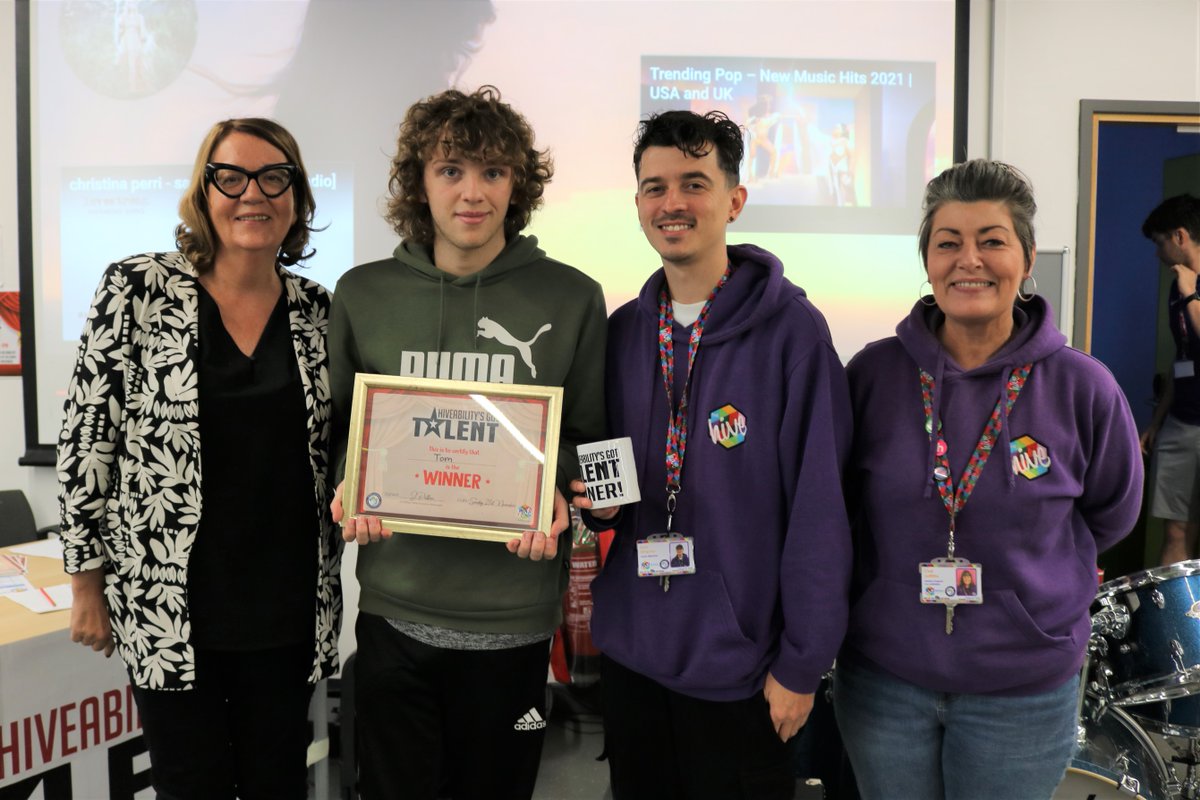 TheHiveYZ's tweet photo. Hiveability's Got Talent was a HUGE success! We had an incredible array of talent; singers, sign singers, rappers, dancers &amp; musicians. We are incredibly proud of all of their efforts! Congratulations to Tom for taking the top spot with his guitar solo!
#Hiveability #Inclusion https://t.co/hxhb0hIshw