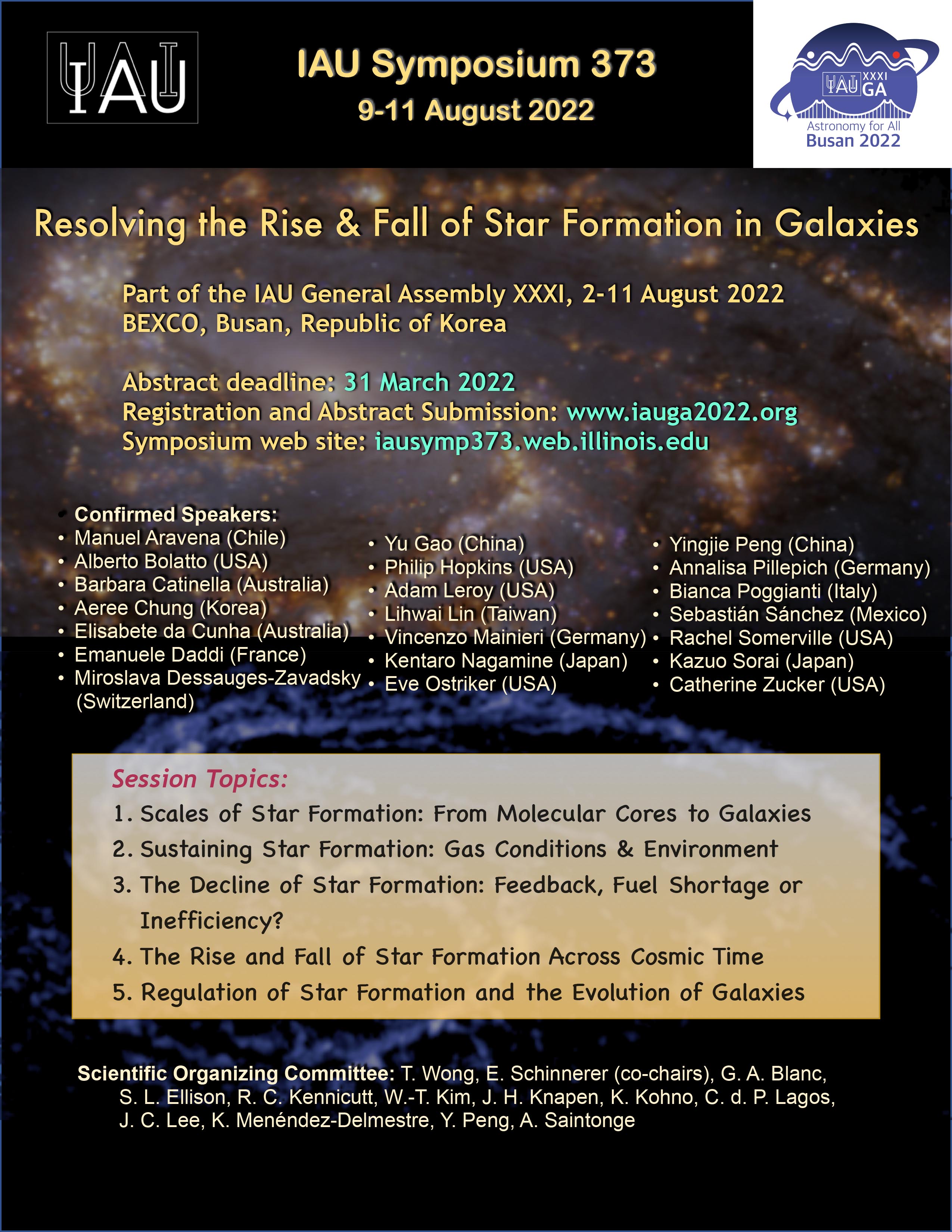 Astro Union on Twitter "IAUsymposium The IAUS373 "Resolving the Rise