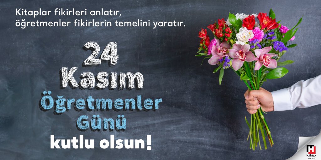 hurriyetkitap_'s tweet photo. Tüm öğretmenlerimizin Öğretmenler Günü kutlu olsun!💐

#ÖğretmenlerGünü
#24Kasımöğretmenlergünü
#HürriyetKitap https://t.co/XHst7AJZ2s