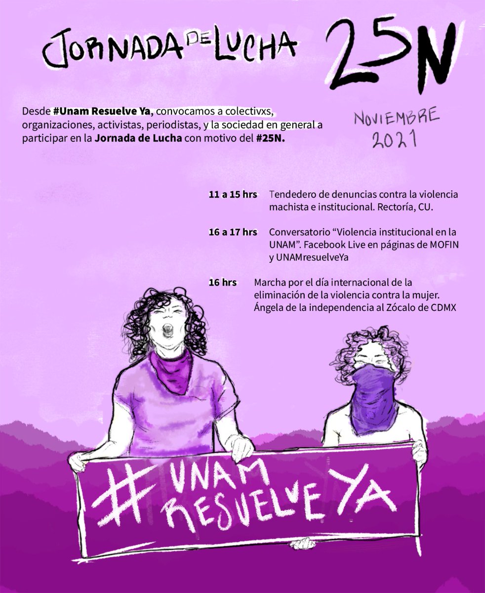 UNAMresuelveYa's tweet photo. #UNAMresuelveYA 
👊🏾Estamos hartxs de que entre la palabra escrita y los discursos violetas de parte de funcionarios sean totalmente contrarios a los hechos. 
¡Súmate con un RT, con tu asistencia y en las calles luchando!👊🏾✊🏾
#RectoriaUNAM https://t.co/OxkfISCthd