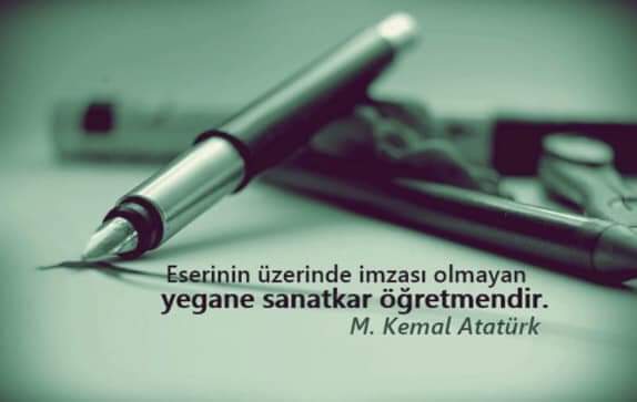 Öğretmenliğin maneviyatıyla ruhunu güzelleştirmiş, insan eğitimine ömrünü vakfetmiş ve vatanı için güzel insanlar yetiştirmeyi düstur edinmiş tüm öğretmenlerin Öğretmenler Günü kutlu olsun.