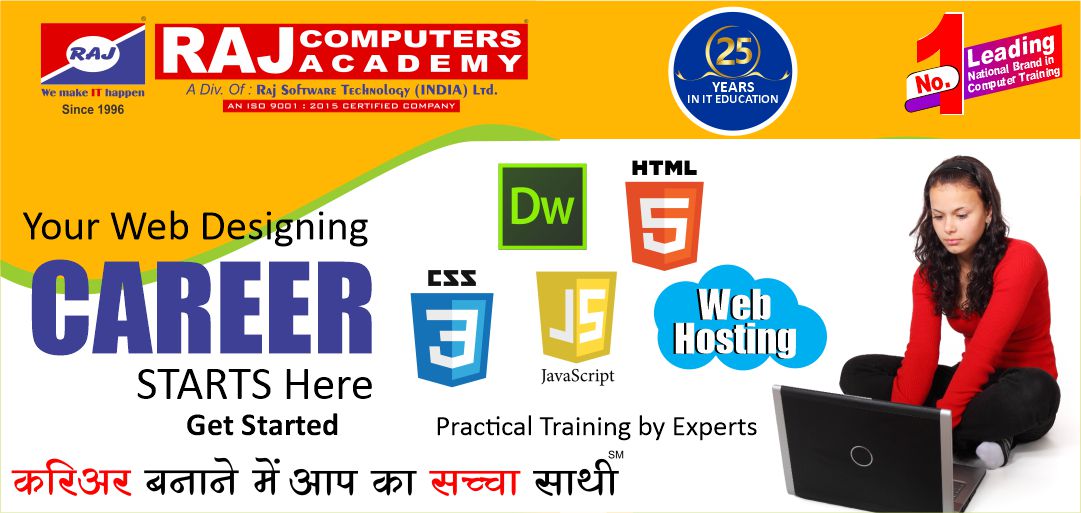 rstilindia's tweet image. Leading National Brand in Computer Training Institute
Raj Computers Academy
CAREER बनाने में आपका सच्चा साथी
Make your CAREER IN Web Designing. Learn from the expert with more practical.
#Computercourseforwebdevelopment #phpcourse #Javascripttraining #mysqltraining #CSS3course