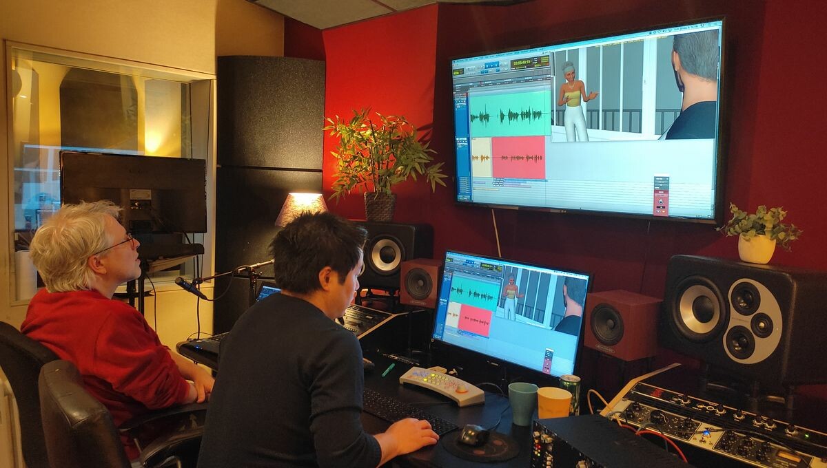 franceinter's tweet photo. "Le travail d'imagination est bien plus riche" : dans les coulisses du doublage d'un jeu vidéo.

➡️ https://t.co/vwJ985obOW https://t.co/6ASvaOb5av