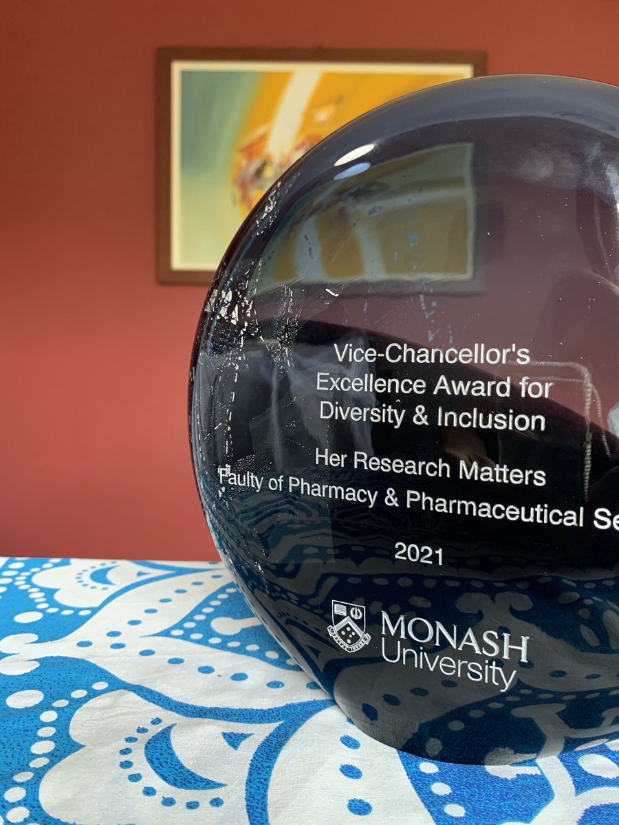 Hard to believe we launched #HerResearchMatters in Oct 2019 - we really didn’t know what was ahead 😆 This award reflects the collective vision, energy & enthusiasm of the @HRM_MIPS members and fantastic support of the @MonashPharm community. A massive thanks to all involved 🙌