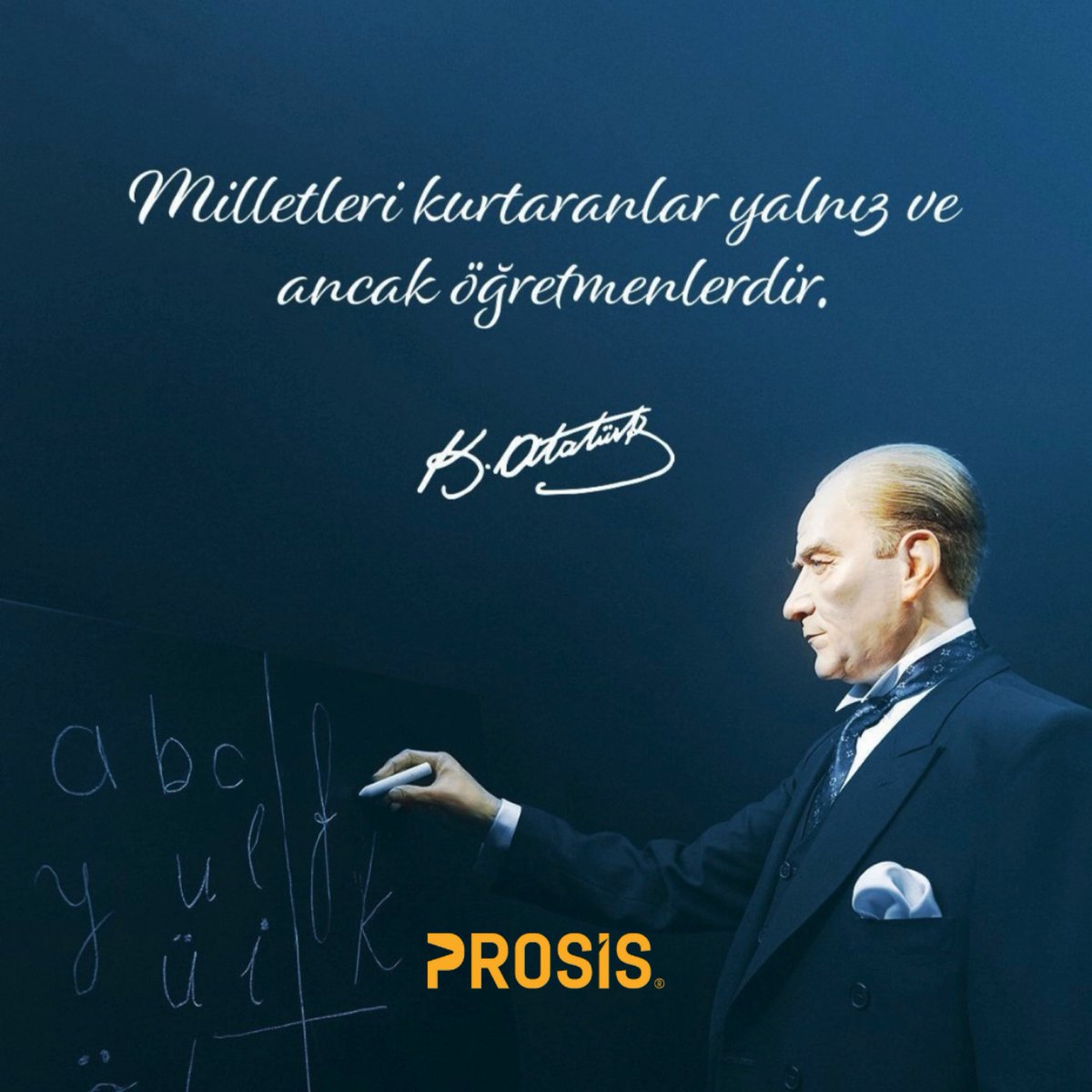 Başta, Başöğretmen Mustafa Kemal Atatürk olmak üzere tüm öğretmenlerimizin 24 Kasım öğretmenler günü kutlu olsun.

#24kasım #24kasımöğretmenlergünü