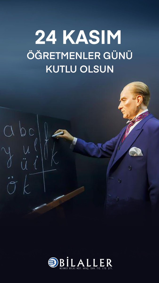 ismailbilal5's tweet photo. “Bir kitap, bir kalem ve bir öğretmen dünyayı değiştirebilir.” Tüm öğretmenlerimizin öğretmenler günü kutlu olsun. #24kasımöğretmenlergünü #bilallergrup https://t.co/ppyx4pDTxD
