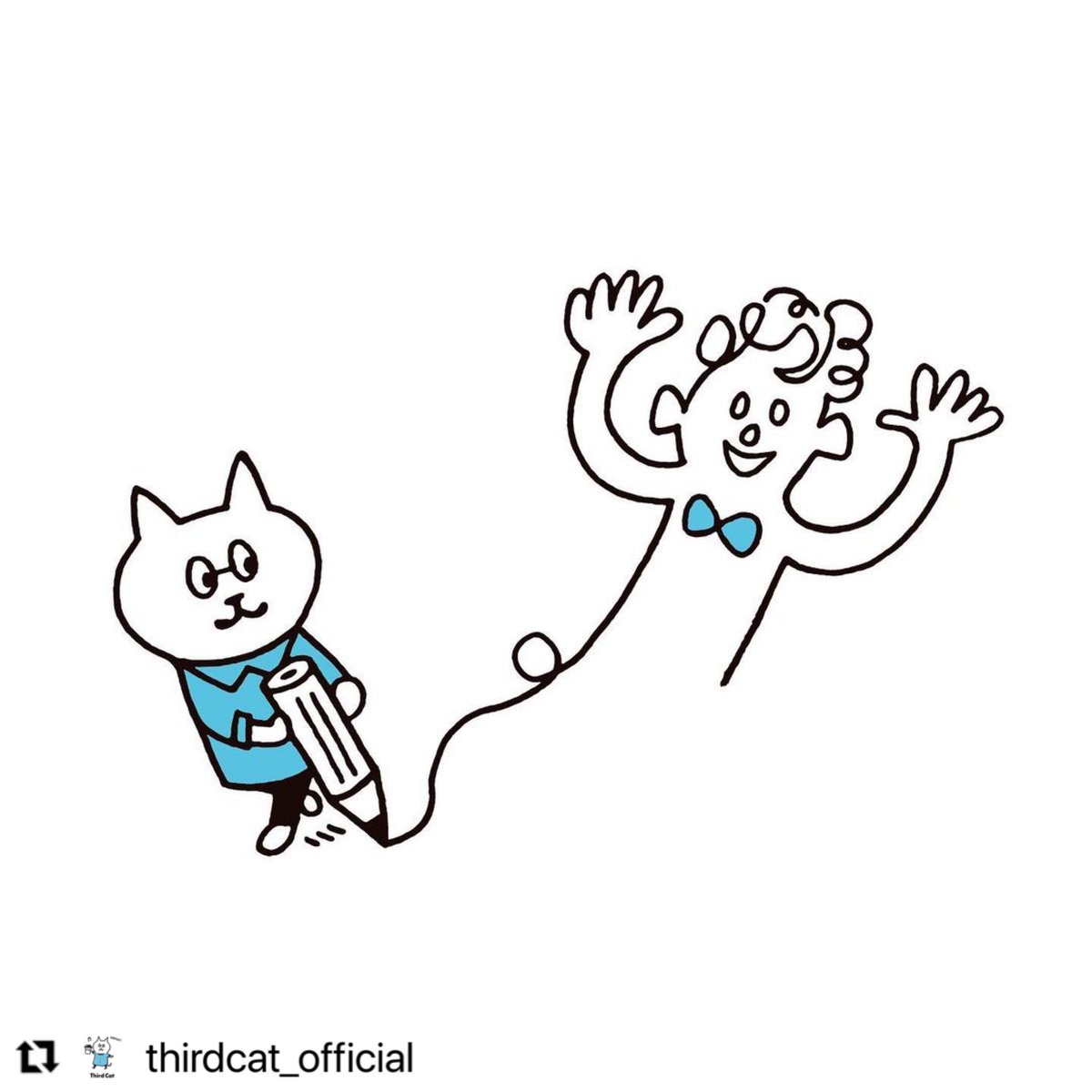 KNT1123's tweet photo. お絵描きサードさん
#サードキャット #thirdcat #サードさん #kentakitahara #キタハラケンタ https://t.co/T4KQJ4fD1j