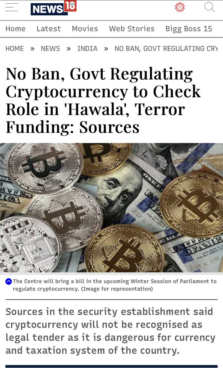 bircoin_brc's tweet photo. The media houses pro &amp; anti, are waging wars against each other. Please don’t fall for FUD. Here’s something latest. #cryptocurrecy #cryptoban #CryptoNews #Crypto #CryptocurrencyNews #IndiaWantsCrypto https://t.co/aGr2wdfbNV