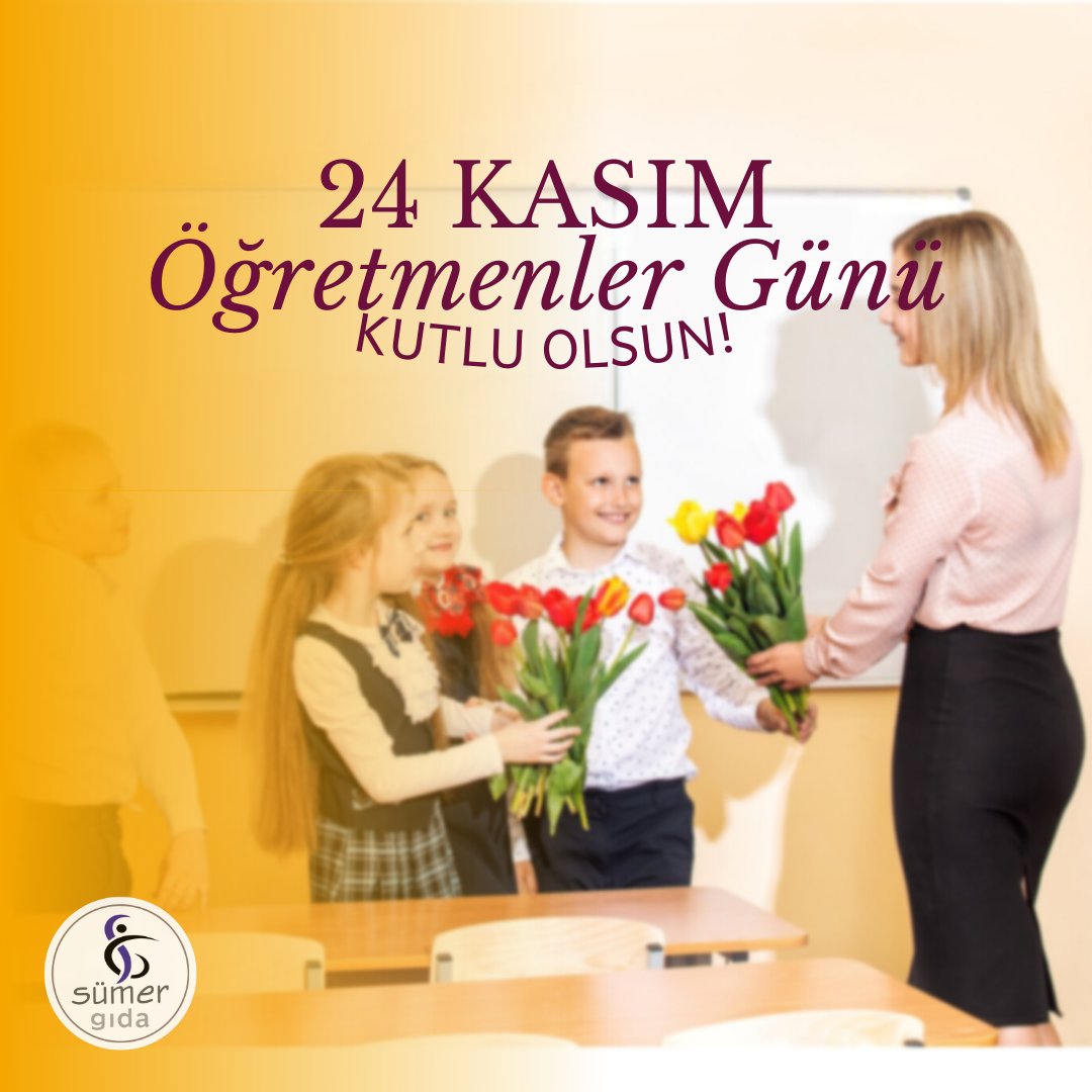 İstikbalimizin mimarı, fedakarlığın ve sevginin timsali öğretmenlerimize en kalbi şükranlarımızı sunuyoruz. 24 Kasım Öğretmenler Günü Kutlu Olsun!

#24Kasım #SümerGıda #ÖğretmenlerGünü #KutluOlsun #SumerGida #Lojistik
