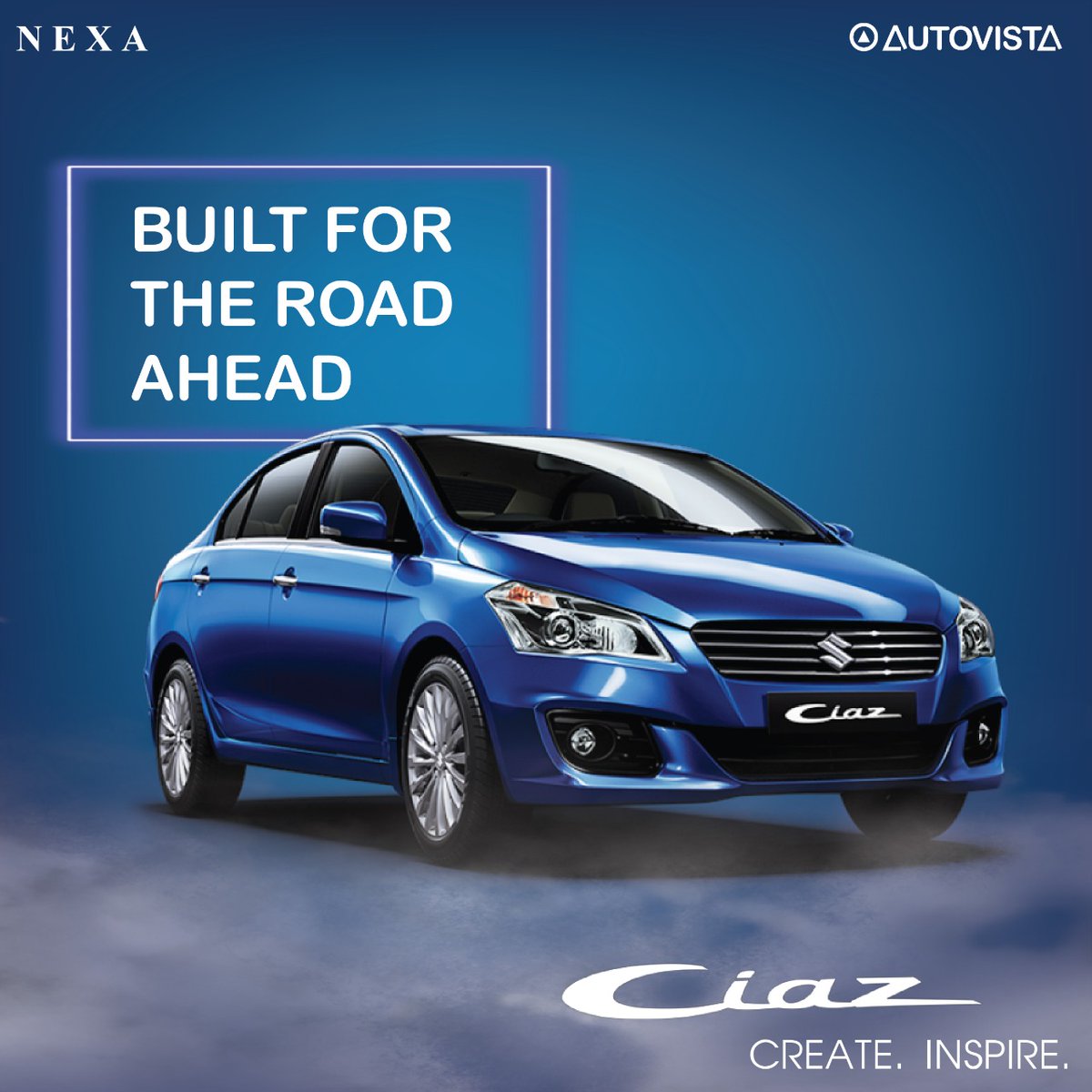 ExcellAutovista's tweet photo. Drive the change. 
Bookings open: https://t.co/Ezlq5UkTti Call us on: 9209200071 Email us on: info@autovista.in 
#nexa #nexacars #ciaz #ciaz2021 #driveciaz #Nexaexperience #booknow #visitus #mumbai https://t.co/DGihbvDx93
