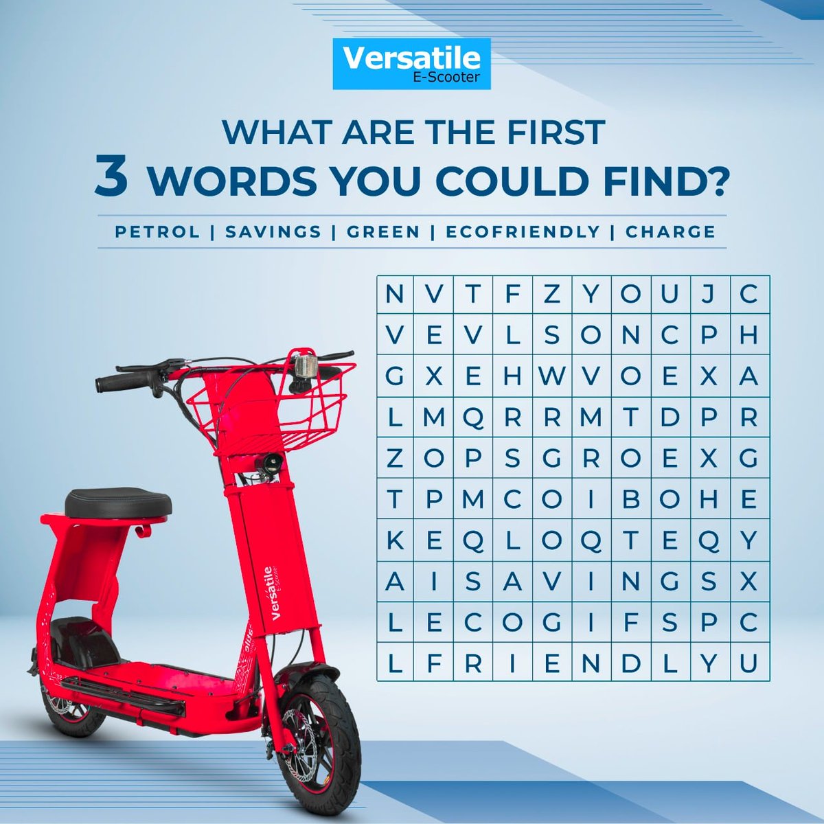 svært Spænding bang Versatile E-Scooter al Twitter: "Comment down your answers✍️ and find out  what your mind wants you to notice.🧐 #versatileescooter #electricvehicle  #SwitchToElectric #affordableprice #GreenRide https://t.co/eJhw48USsD" /  Twitter