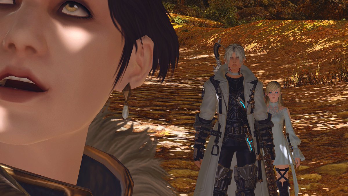 windup_tama's tweet photo. this range of emotions when thancred tells him to shut up 😳👉👈💕 https://t.co/vXCim8ClDv