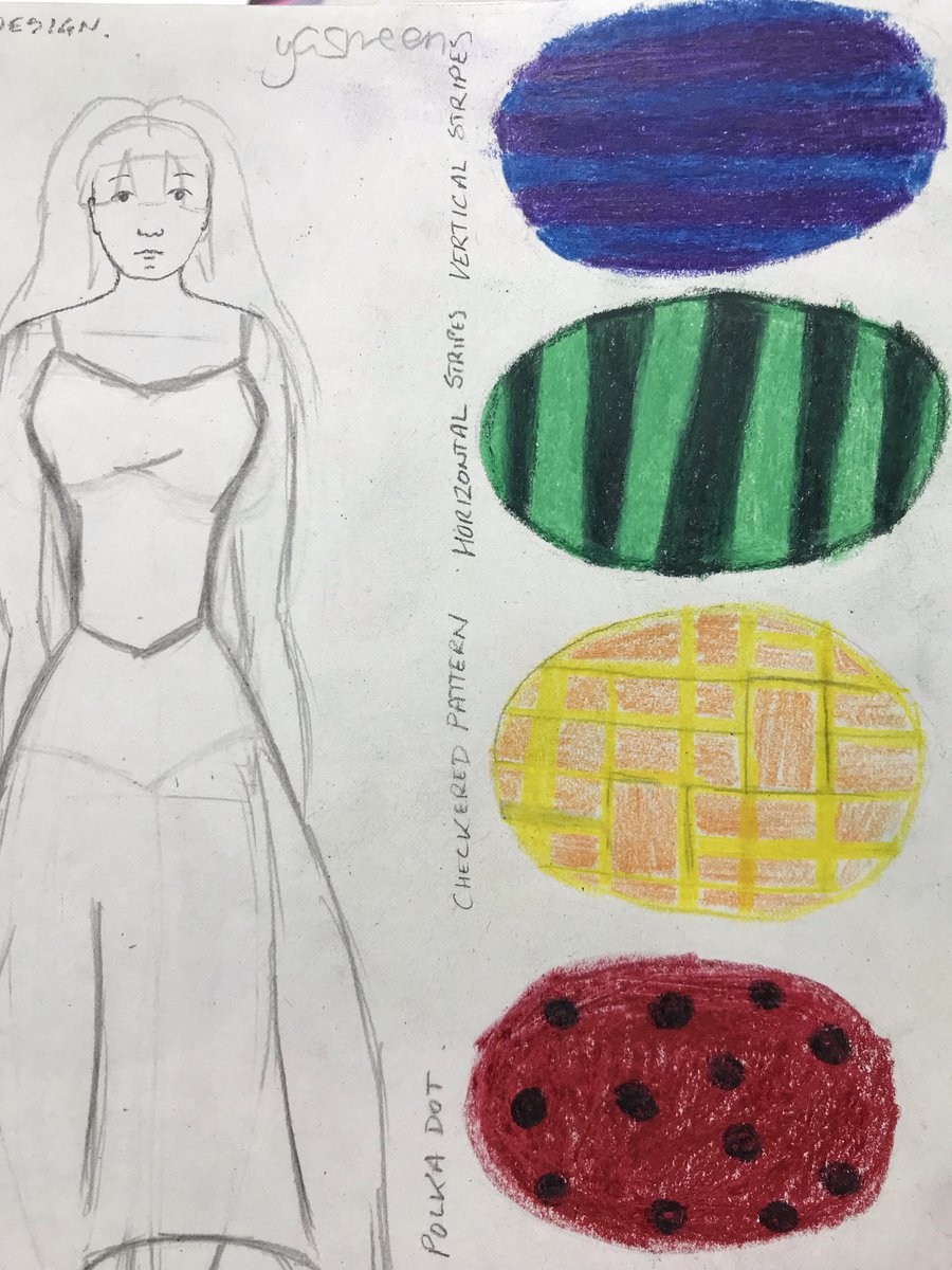 Amaia_Movie's tweet photo. Further examples of how our Year 9 students explored colour and patterns in these watercolour pencil studies for their Fashion Design project. 
#ColourCombinations #ColourTheory #ColourStudies #FabricDesign #FashionDesign #Year9Art https://t.co/tMpWpkZUqL