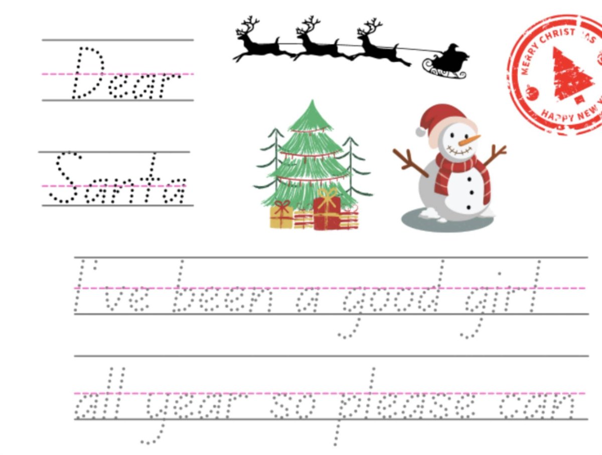 HelpingPrinting's tweet image. Excited to share the latest addition to my #etsy shop: Christmas Letter to Santa Handwriting Practice Worksheet #reception #ks1 #fatherchristmas #letter #santa #worksheet #practice #handwriting #christmas etsy.me/3oV7zcN