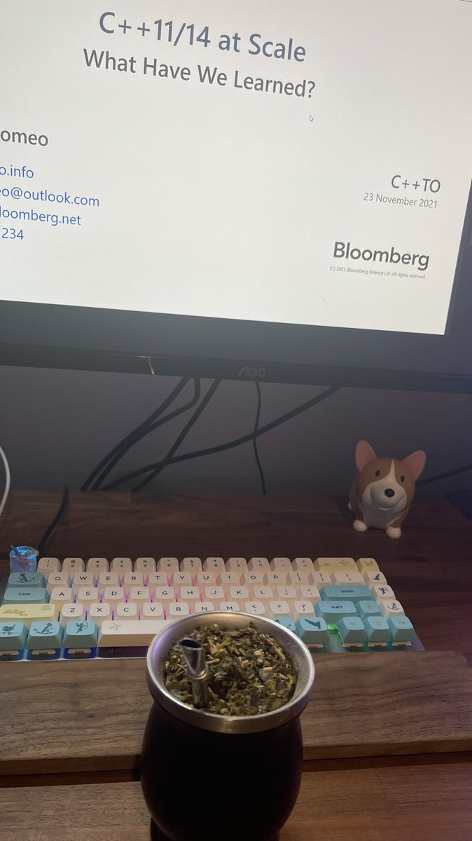 Wonderful evening. 
Yerba Mate + <a href="/CPPToronto/">Toronto C++ User Group</a> + <a href="/supahvee1234/">Vittorio Romeo</a>’s C++11/17 at Scale talk