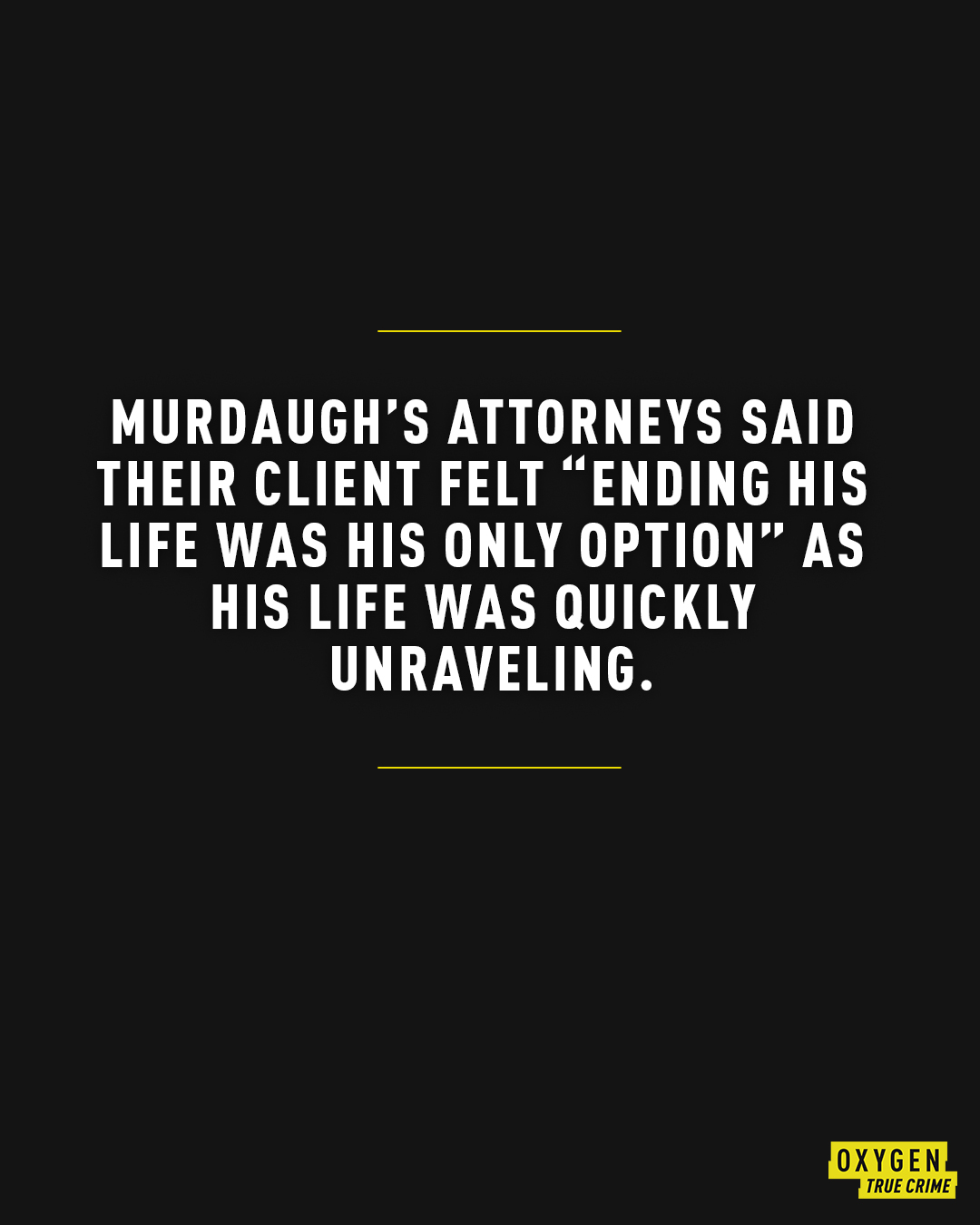 Alex Murdaugh Death. Deception. Power. / Twitter