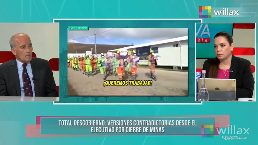 willaxtv's tweet photo. #MilagrosLeivaEntrevista | Roque Benavides: Quieren destruir todo la minería. 

En vivo https://t.co/4AJELMLOQ2 
ClaroTV: C12 
MovistarTV: C16 
DirecTV: C1191 
BestCable C8 https://t.co/kWjGuRZnf4