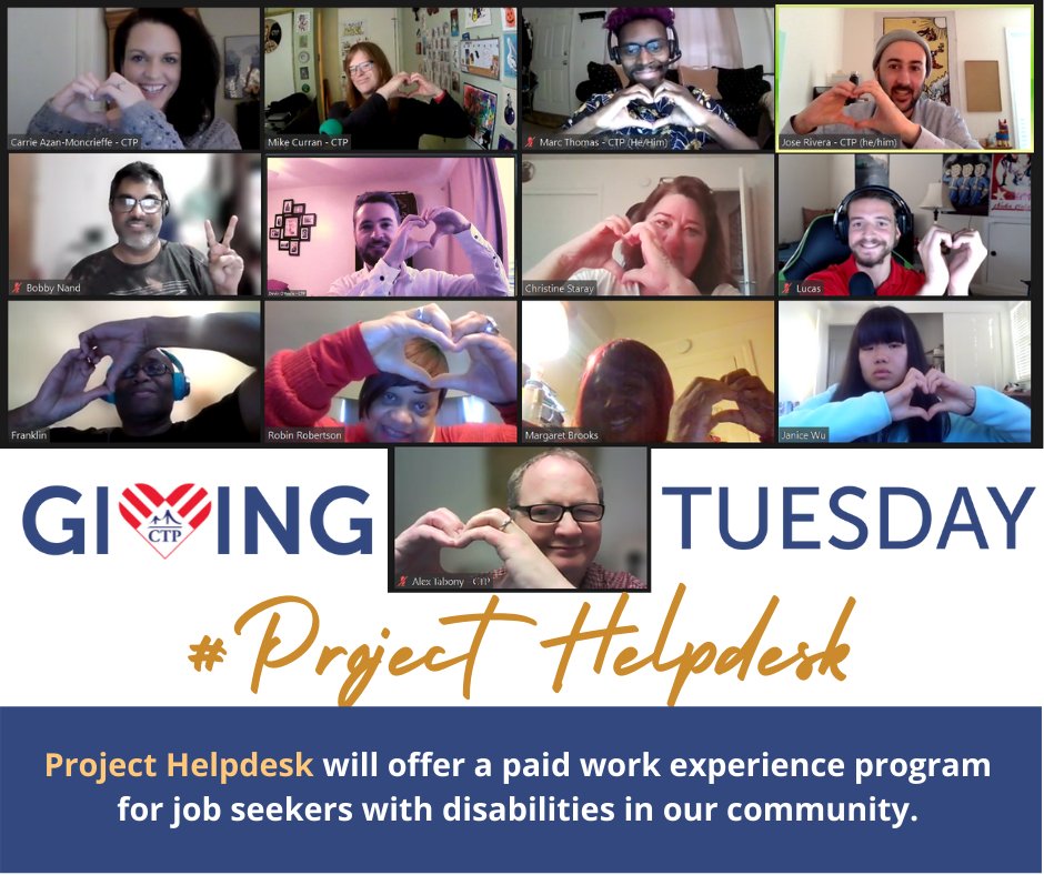 CompTechProgram's tweet photo. For our graduates, who are all people with disabilities, one of the biggest barriers to obtaining employment is a lack of recent, relevant paid work experience.

We need your help to raise $25,000 to fund Project Helpdesk! Learn more here: https://t.co/deGMJJpdkW https://t.co/KY6LeXneep