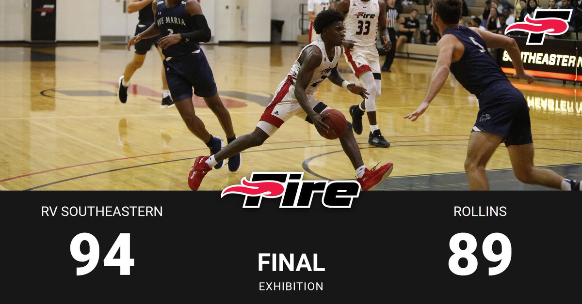 FINAL!

The Fire come out on top in Winter Park.

🏀 Minix: 17 points, 6 rebounds
🏀 Mesidor: 17 points (11 in second half)
🏀 Gorman: 16 points

#FuelTheFire🔥