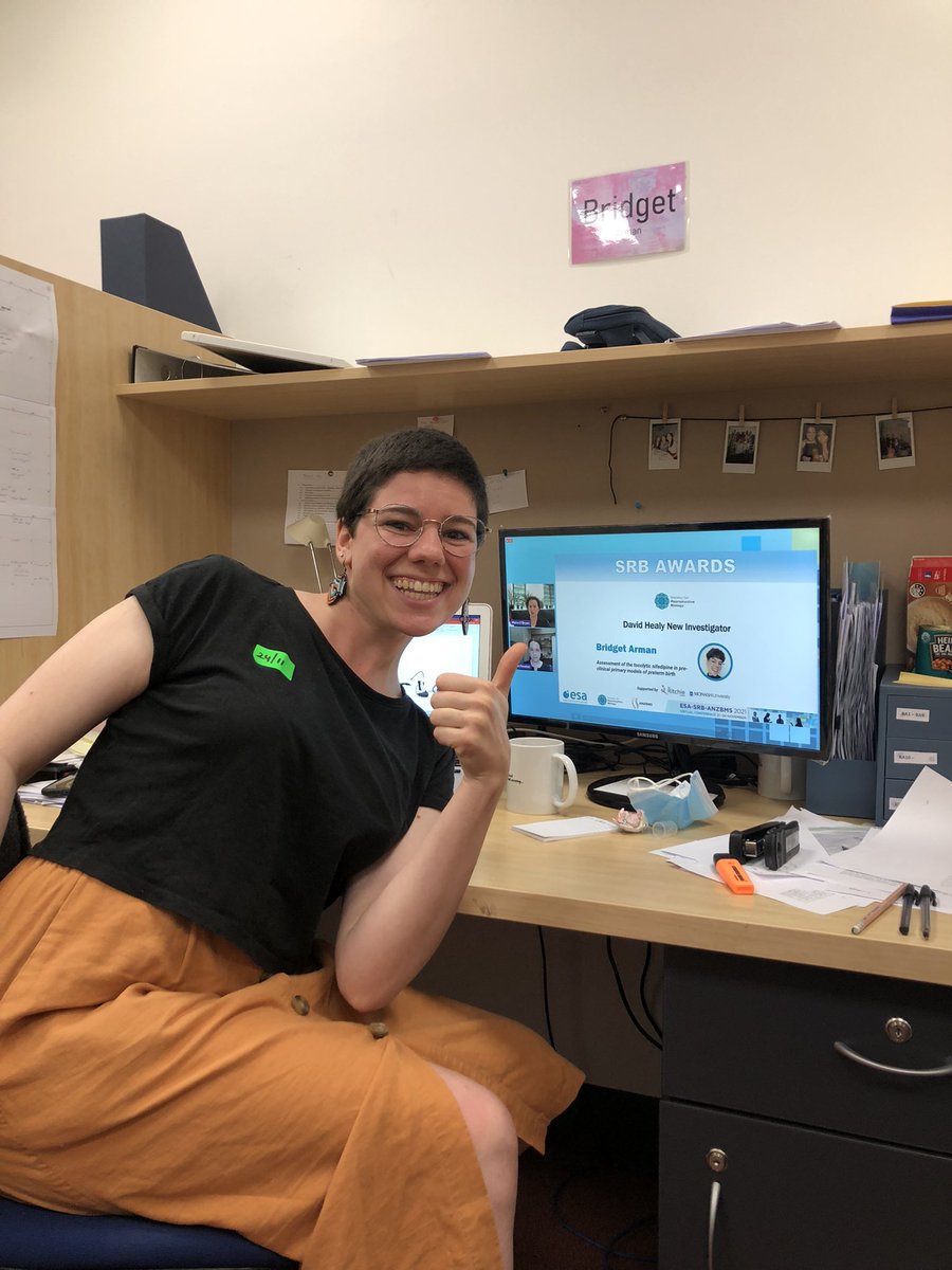 TDVFGroup's tweet photo. CONGRATULATIONS TO @bridgetarman our PhD student who was the winner of the David Healy New Investigator Award!! 👏🏻🏆🥰we are so so happy and proud of all of your hard work over the past two years!!! @ReproductionSRB #ESASRBANZBMS https://t.co/PR1TVwjADM