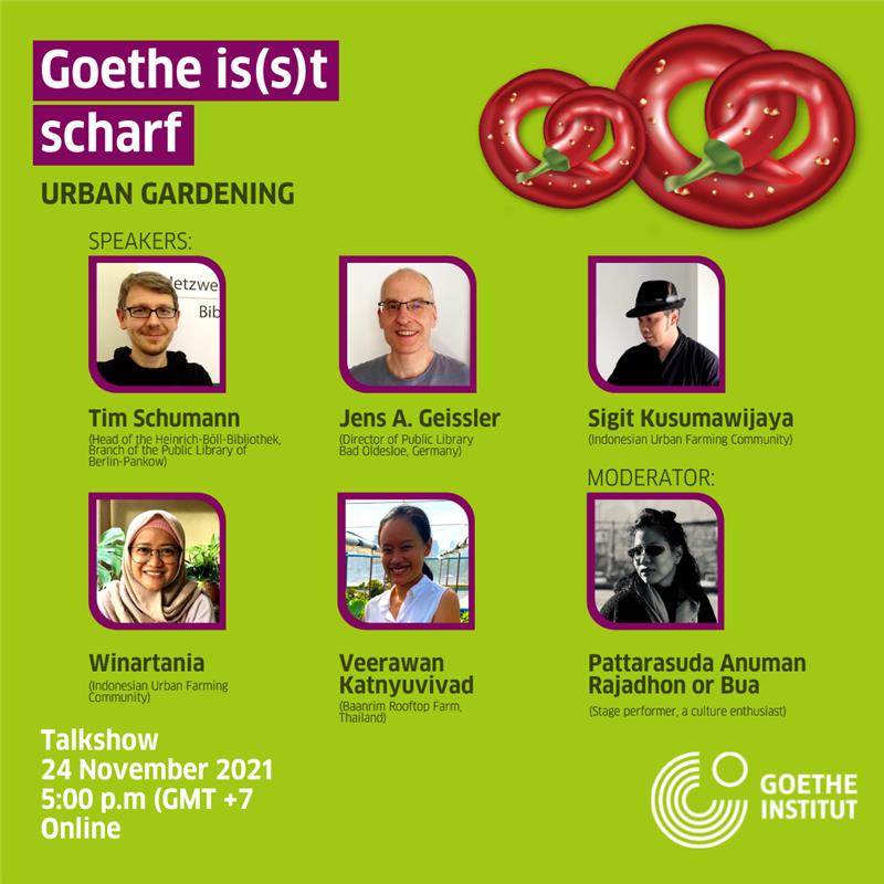SIG_architect's tweet photo. Goethe Institut:
URBAN GARDENING: Does gardening really work in cities?

24.11.2021
17:00 WIB

Daftar di https://t.co/9vmOUq2L7M  

#goetheisstscharf #urbangardening #goetheinstitut https://t.co/LxtAjXEllR