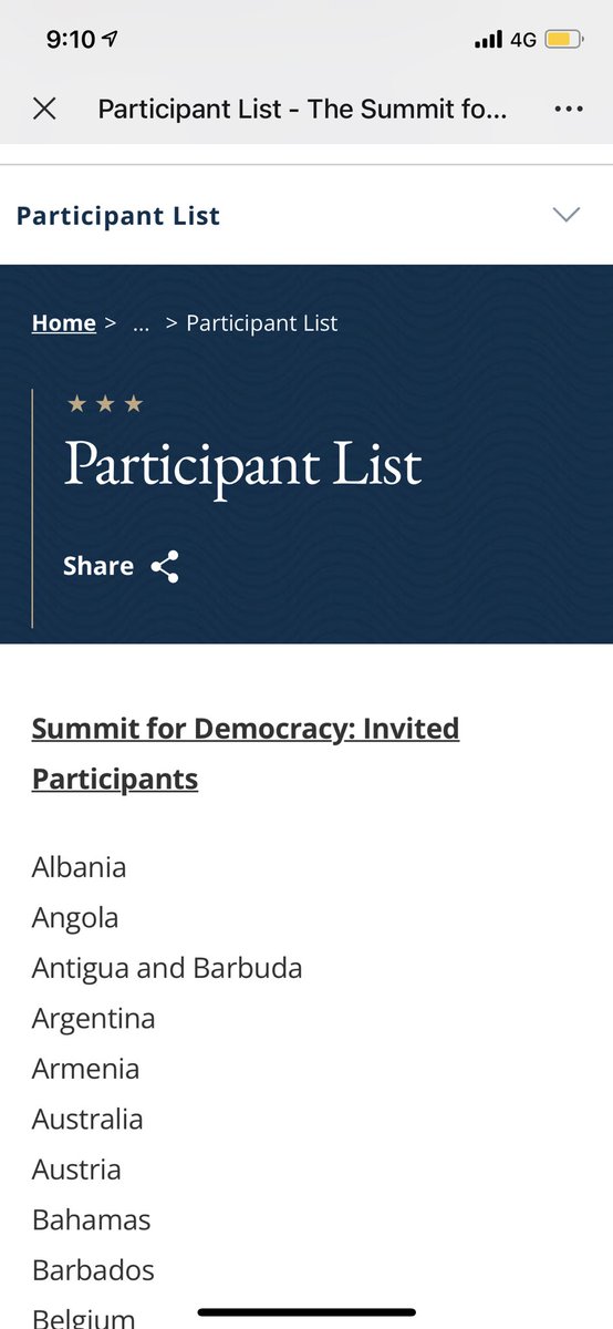 qingqingparis's tweet photo. Biden invites around 110 countries to virtual summit on democracy in December, says a White House official, and “#Taiwan” is listed as “country” in the list. Guess for what price @JoeBiden will pay for such provocative move? https://t.co/Ix6amdd2VT
