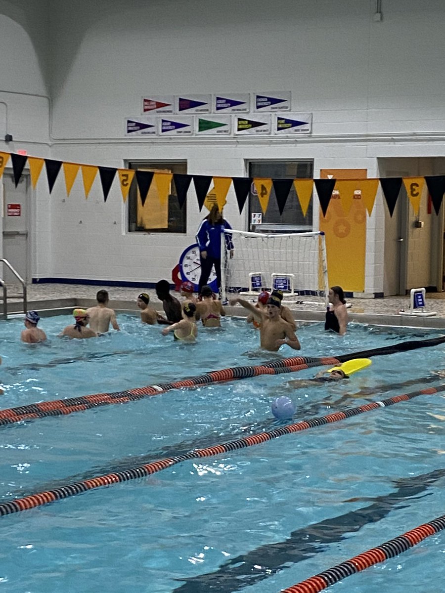 CooperSwimTeam's tweet photo. Water polo for reaching fundraising goals and to celebrate thanksgiving! https://t.co/NvsRuK08L6
